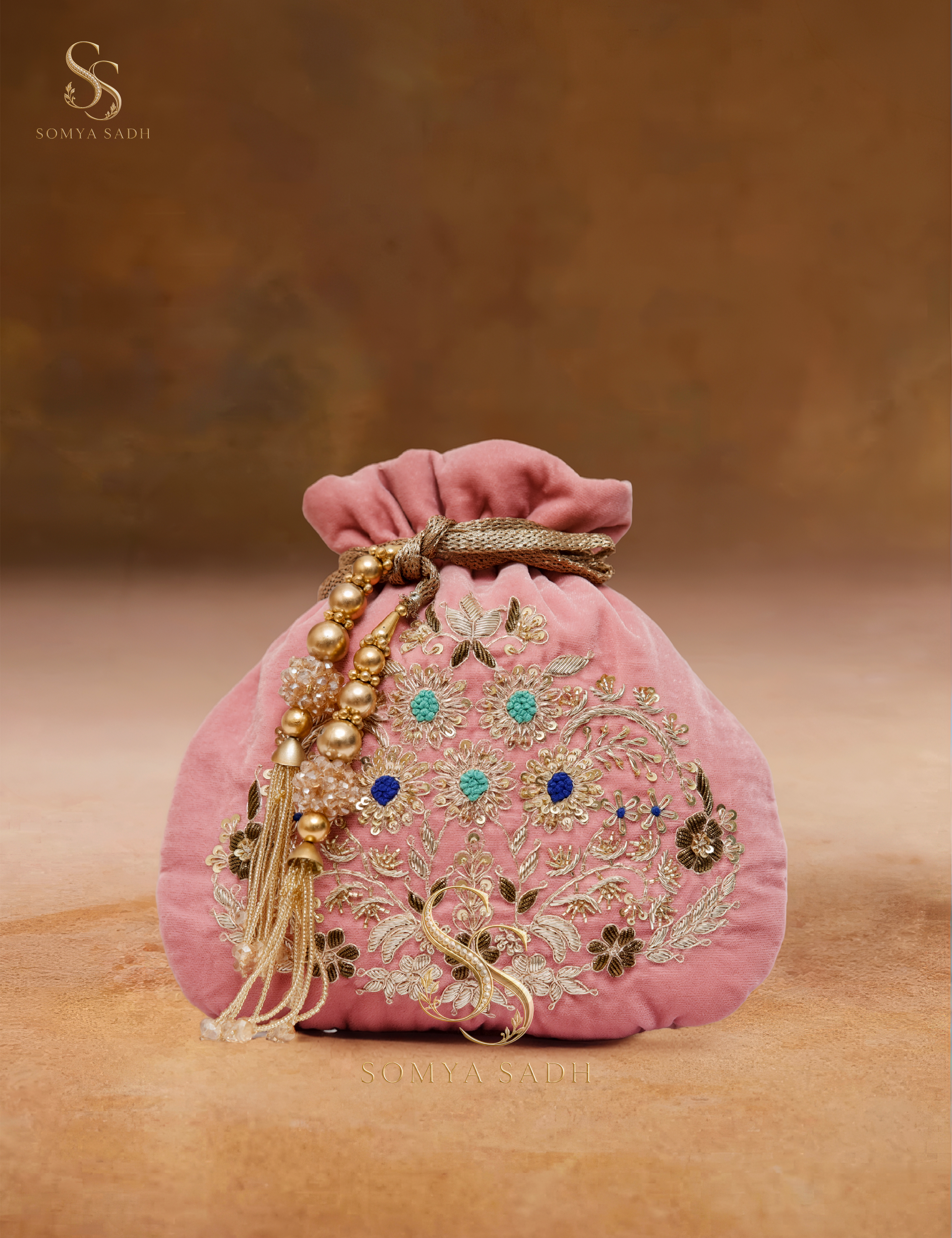 Gulab Sheesh Blush Potli, detail or alternate product view