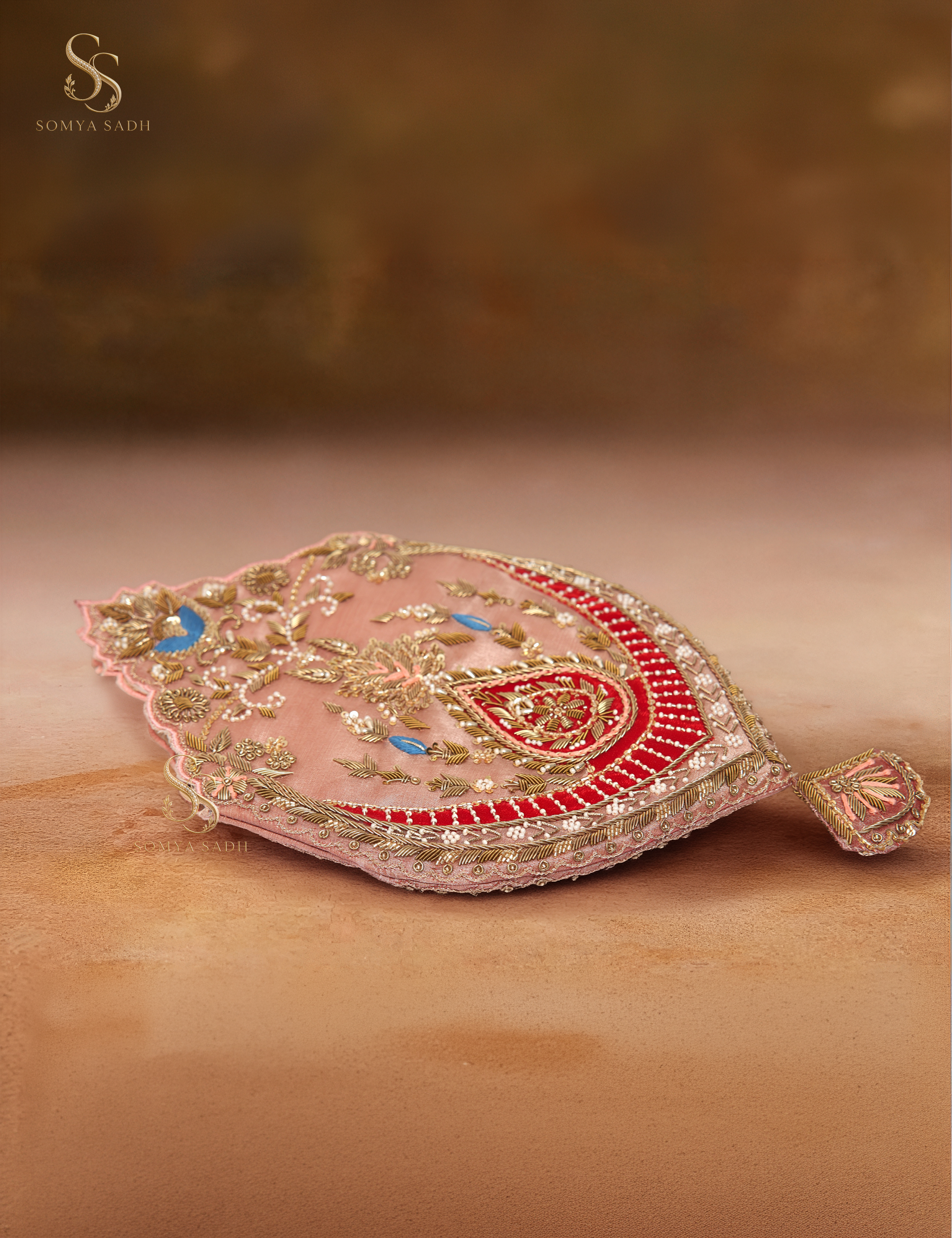 Gulabi Ada Blush Heart Potli, detail or alternate product view